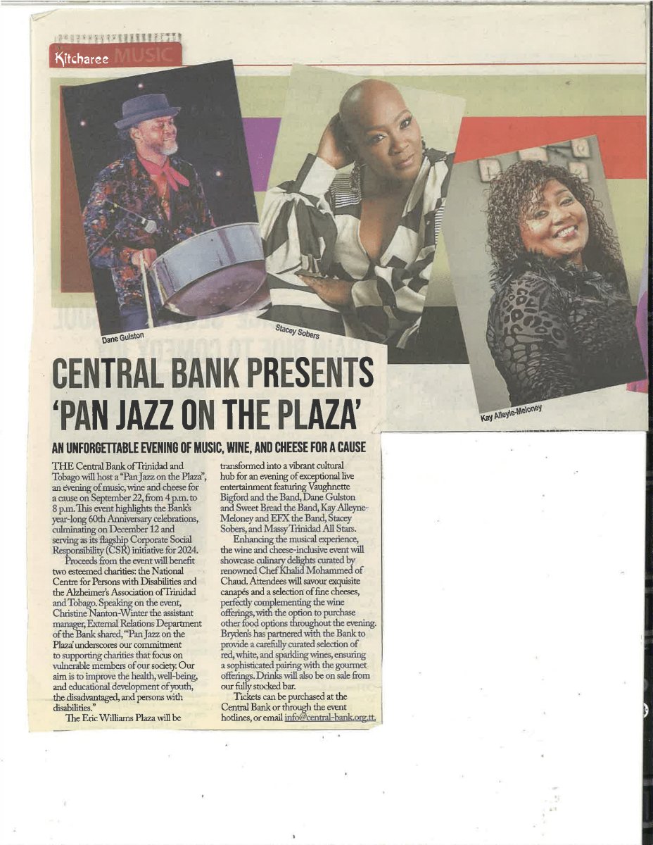Central Bank Presents Pan Jazz on the Plaza feature